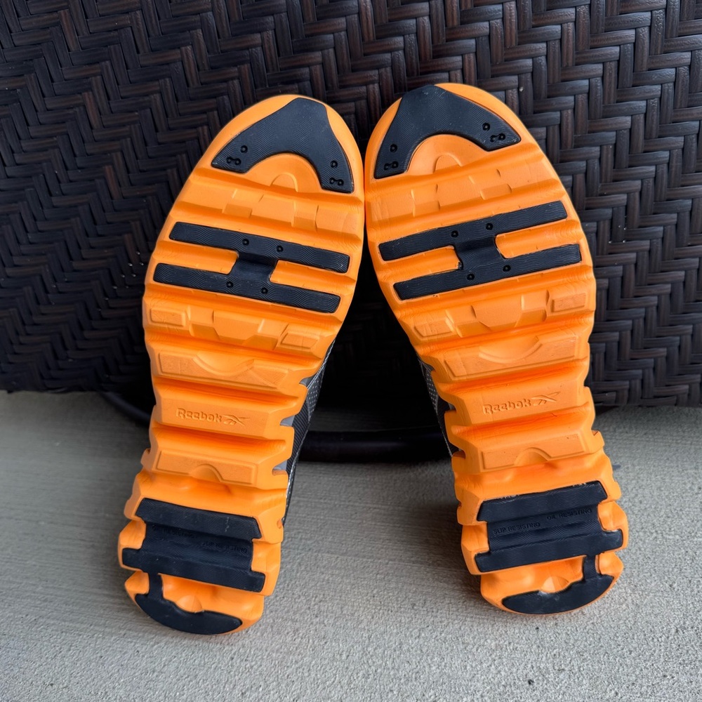 Reebok Zig Pulse Composite Toe Work Shoes Orange Silver RB322 Womens Size 10 M - Picture 8 of 11